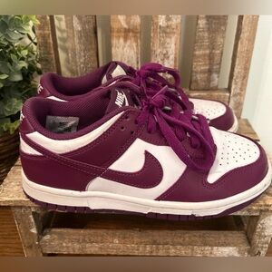 Nike Youth Size 4Y Dunk Low Viotech Purple White FB9109-110 GS